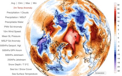 NORTH POLE MELTING ON FEBRUARY 2, 2025